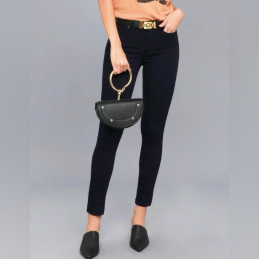 Paige Verdugo Ultra Skinny Midnight Navy Pants Soft Cotton